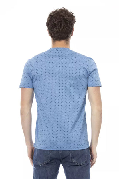 Baldinini Trend Light Blue Cotton Men's T-Shirt