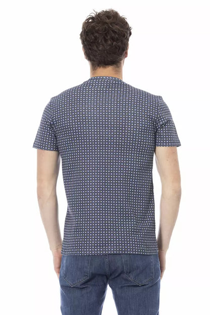 Baldinini Trend Graues Baumwolle Männer T-Shirt