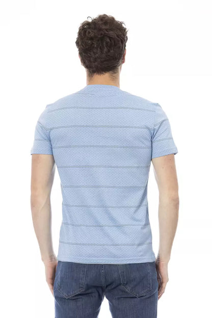 Baldinini Trend Light Blue Cotton Men's T-Shirt