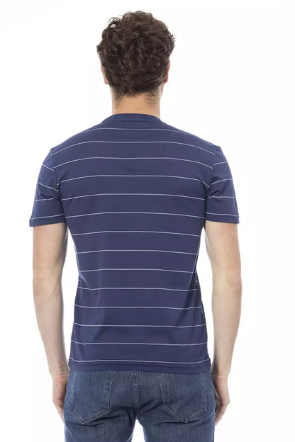 Baldinini Trend Blau Baumwolle Männer T-Shirt