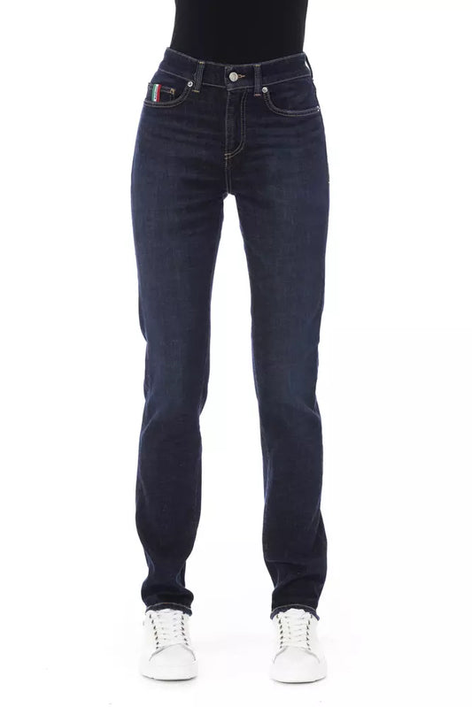 Baldinini Trend Blaue Baumwolle Damenjeans