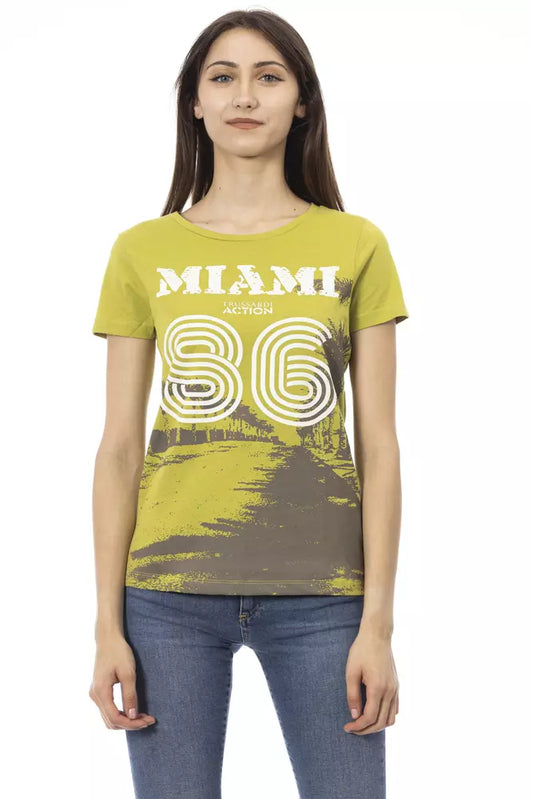 Trussardi Action "Grünes Baumwoll-T-Shirt für Frauen"