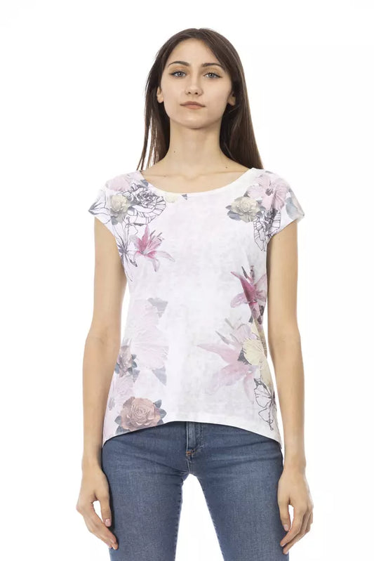 Trussardi Action Weißes T-Shirt aus Baumwolle für Frauen