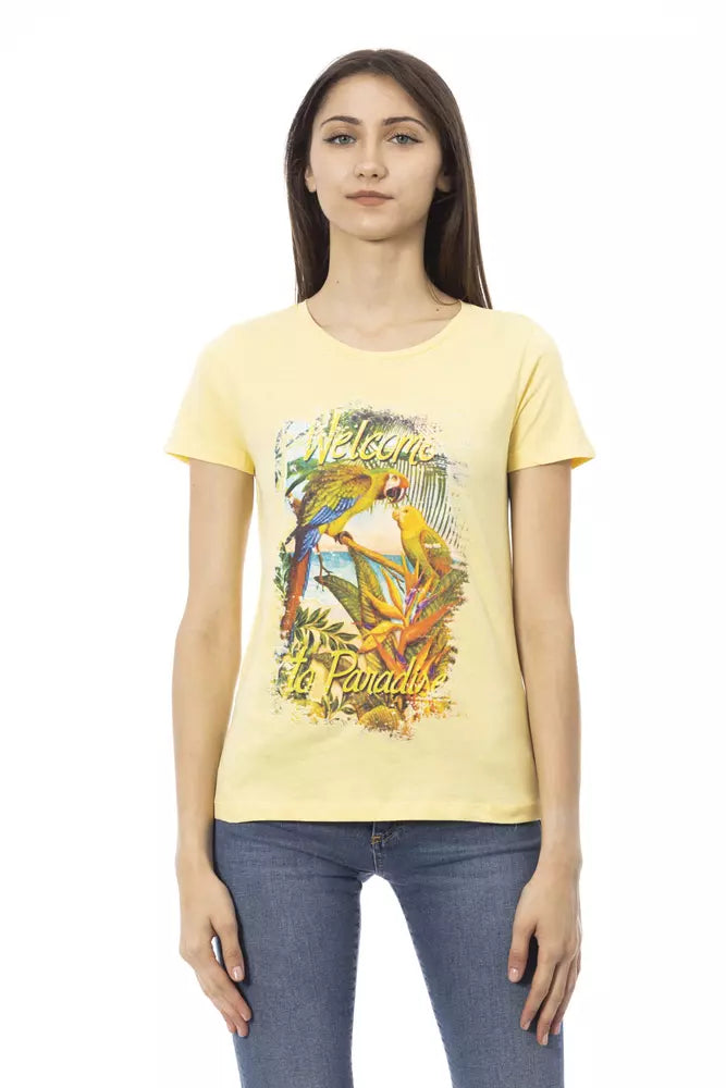 Trussardi Action "Gelbes Baumwoll-T-Shirt für Frauen"