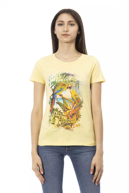 Trussardi Action "Gelbes Baumwoll-T-Shirt für Frauen"
