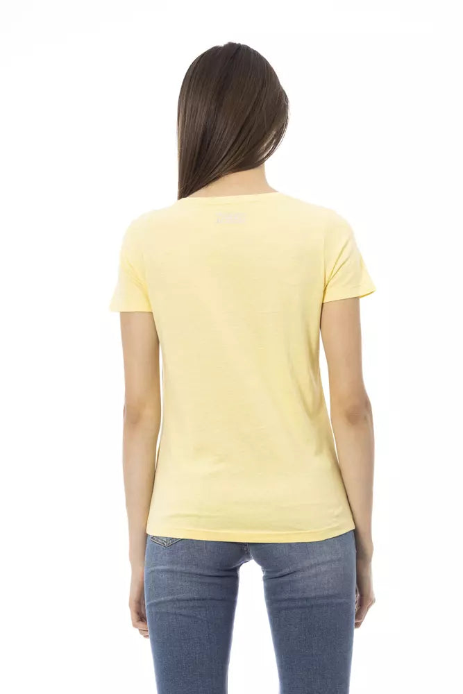 Trussardi Action "Gelbes Baumwoll-T-Shirt für Frauen"