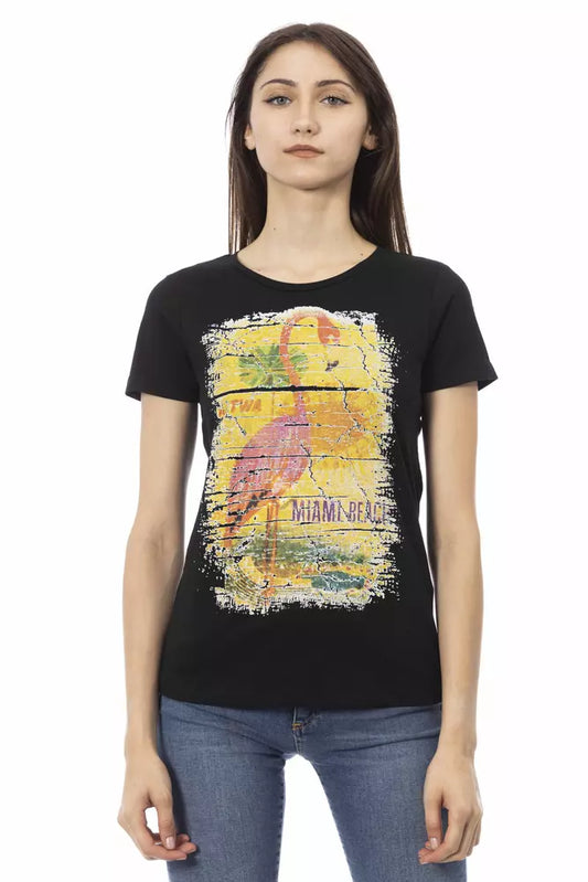 Trussardi Action Black Cotton Top for Women