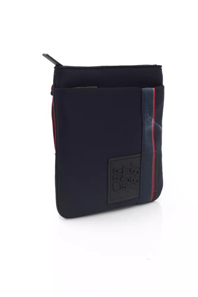Cerruti 1881 Blaue Polyester Männer Messenger Bag