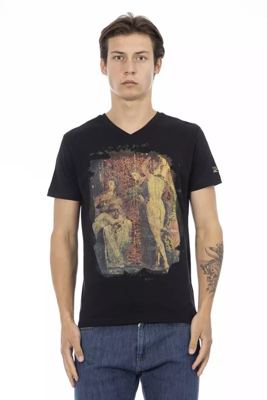 Trussardi Action Black Cotton Men's T-Shirt