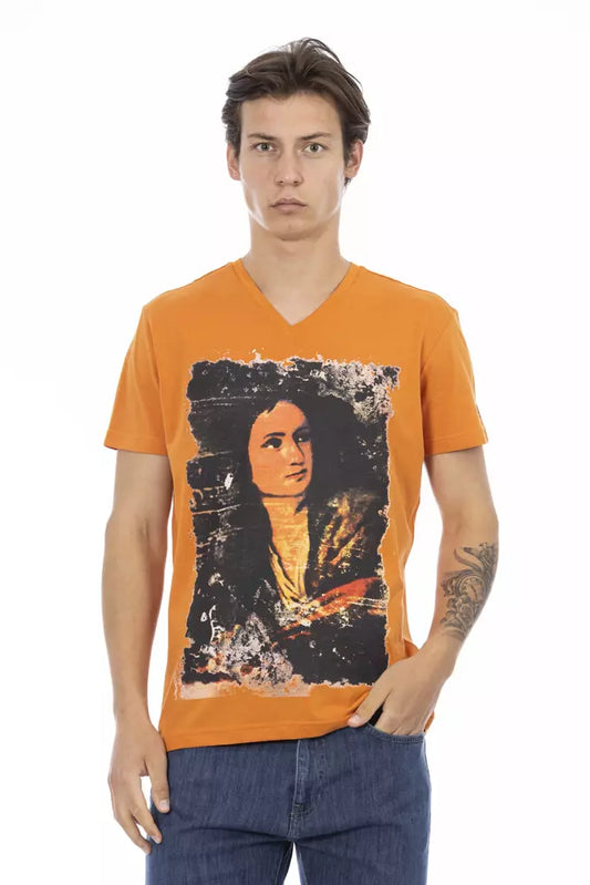Trussardi Action Orange Cotton Men's T-Shirt
