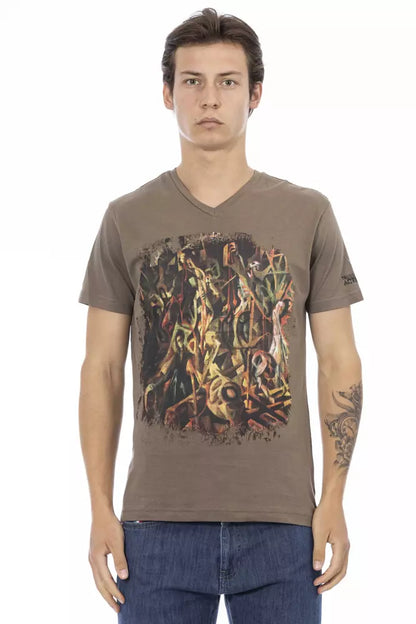 Trussardi Action Brown Cotton T-Shirt for Men