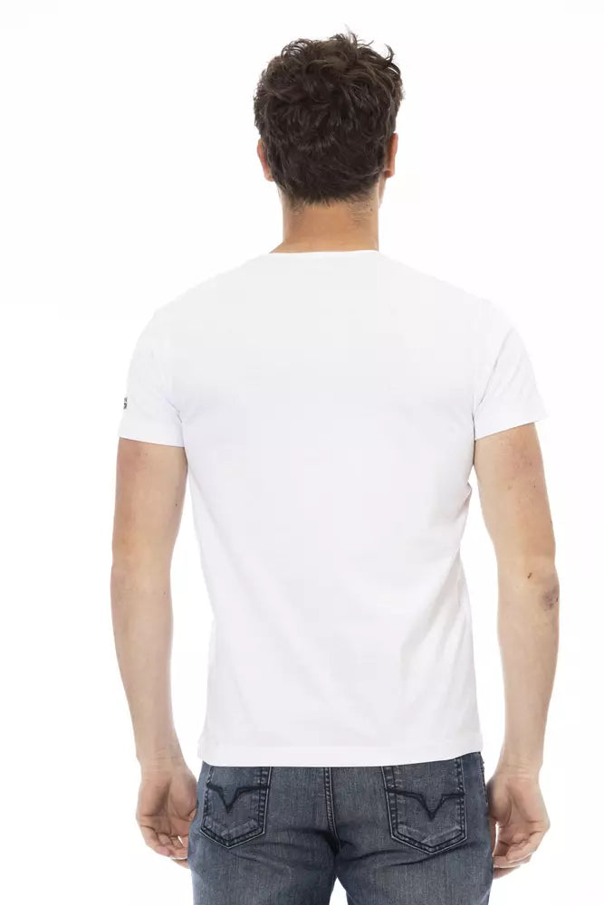 Trussardi Action T-shirt for men in white cotton