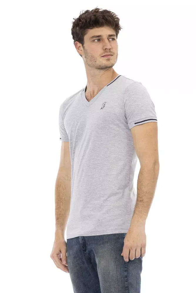 Trussardi Action Grey Cotton Men's T-Shirt