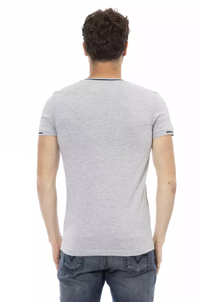 Trussardi Action Grey Cotton Men's T-Shirt