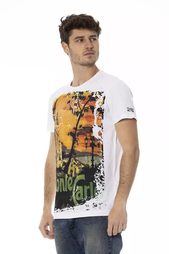 Trussardi Action White Cotton Men's T-Shirt