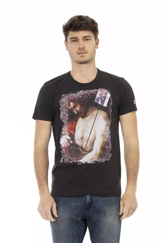 Trussardi Action Black Cotton Men's T-Shirt