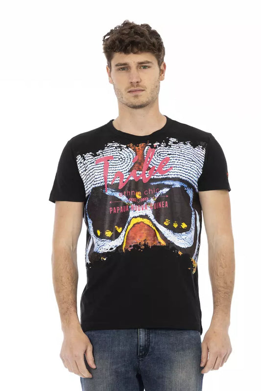Trussardi Action Black Cotton Men's T-Shirt