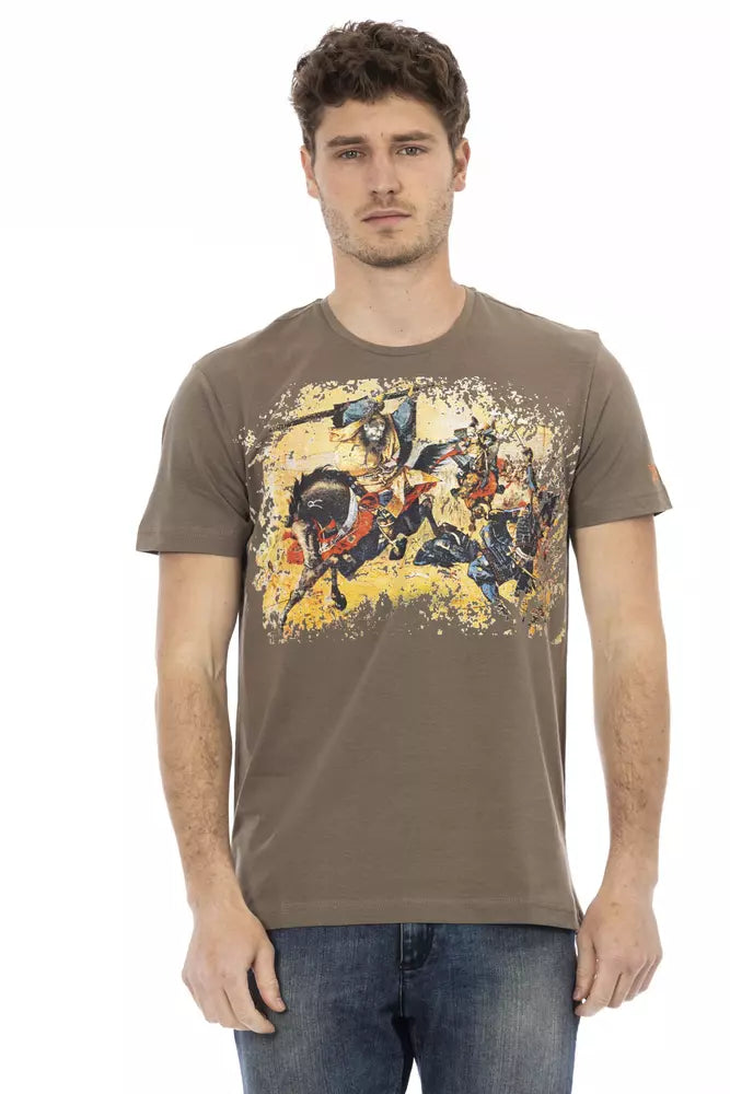 Trussardi Action Brown Cotton T-Shirt for Men