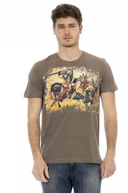 Trussardi Action Brown Cotton T-Shirt for Men