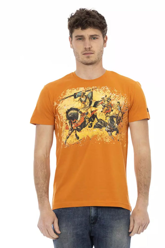 Trussardi Action Orange Cotton Men's T-Shirt
