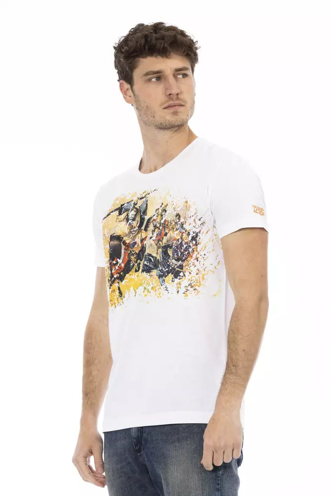 Trussardi Action White Cotton Men's T-Shirt