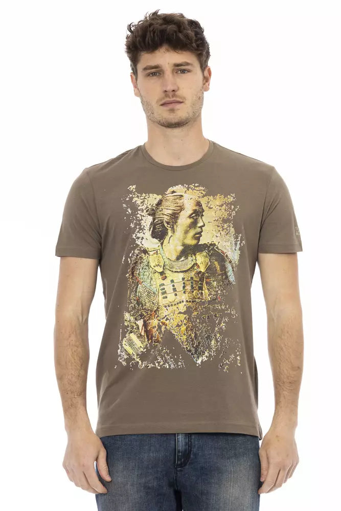 Trussardi Action Brown Cotton T-Shirt for Men