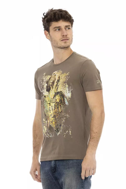 Trussardi Action Brown Cotton T-Shirt for Men