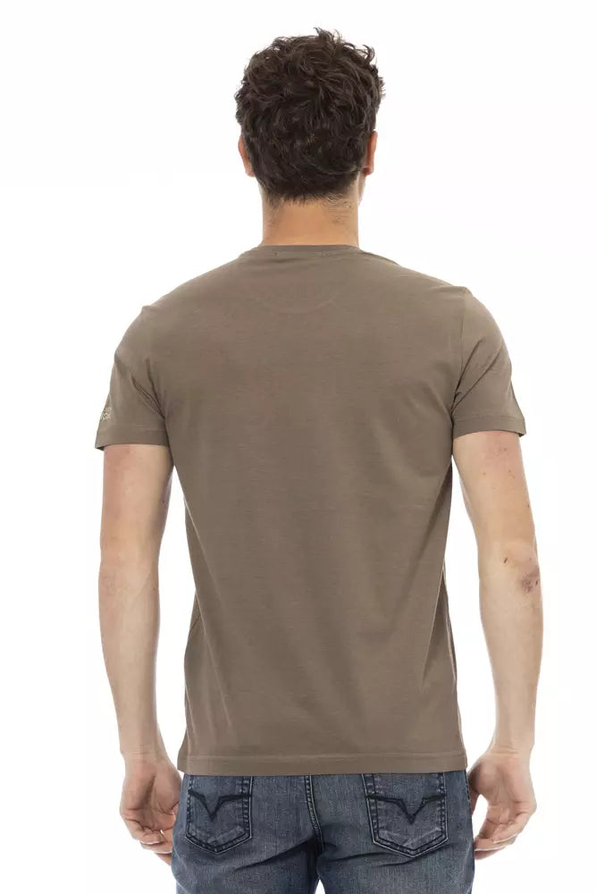 Trussardi Action Brown Cotton T-Shirt for Men