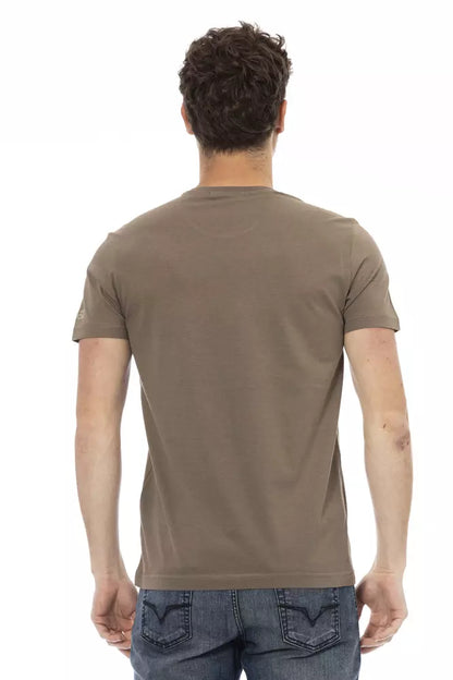 Trussardi Action Brown Cotton T-Shirt for Men