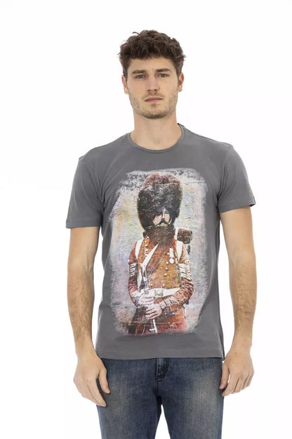 Trussardi Action Grey Cotton Men's T-Shirt