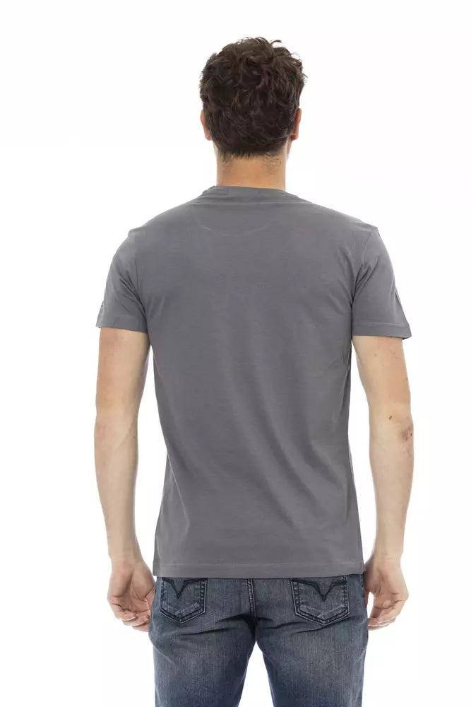 Trussardi Action Grey Cotton Men's T-Shirt