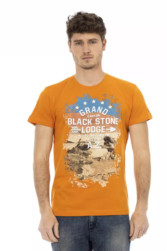 Trussardi Action Orange Cotton Men's T-Shirt