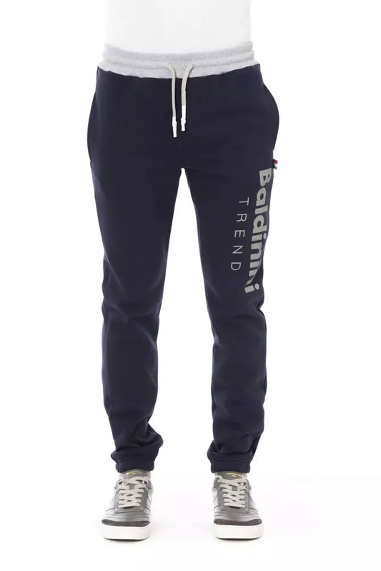 Baldinini Trend Blaue Baumwoll-Sporthose für Männer