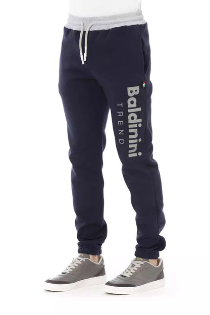 Baldinini Trend Blaue Baumwoll-Sporthose für Männer