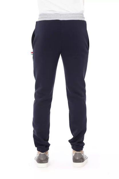 Baldinini Trend Blaue Baumwoll-Sporthose für Männer