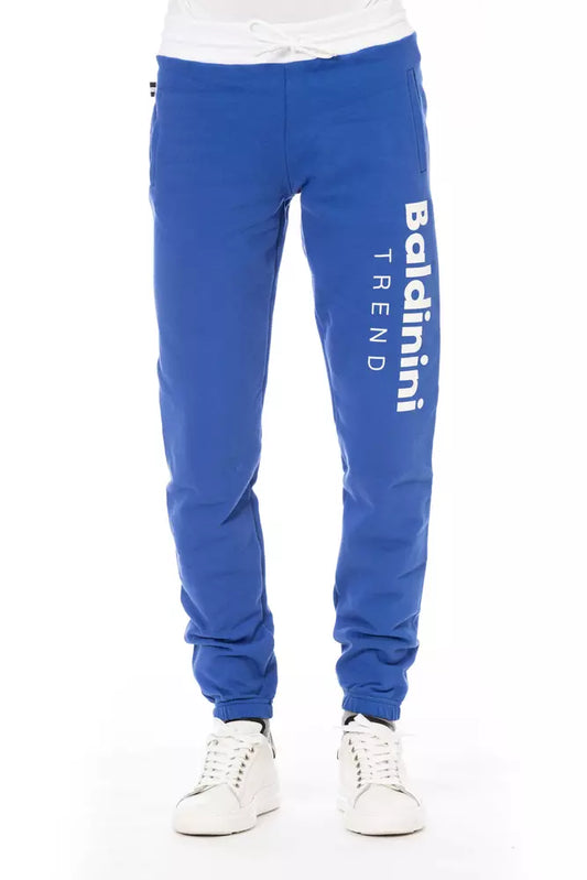 Baldinini Trend Blaue Baumwolle Herren Sporthose