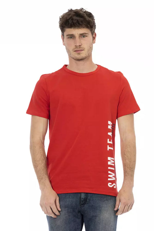 Bikkembergs Rotes Baumwolle Männer T-Shirt