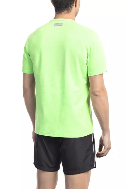 Bikkembergs Grünes Baumwolle Männer T-Shirt
