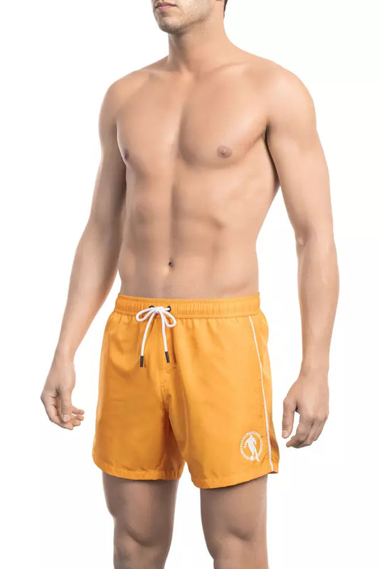 Bikkembergs Orange Polyester Männer schwimmen kurz