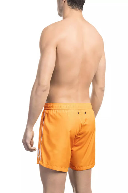 Bikkembergs Orange Polyester Männer schwimmen kurz