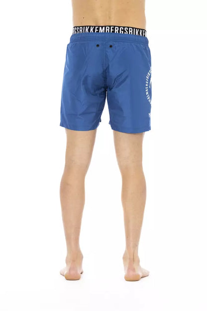 Bikkembergs Blaue Polyester Herren-Badeshorts