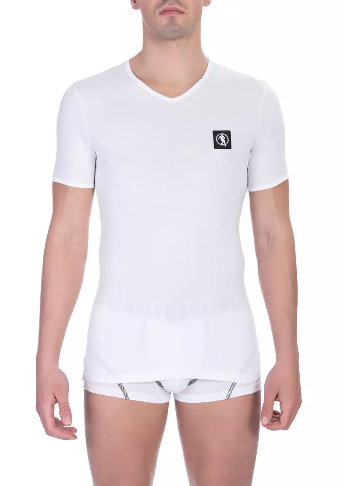 Bikkembergs T-shirt for men in white cotton