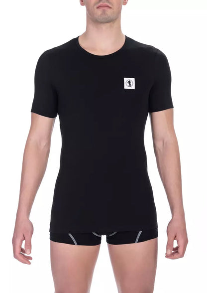 Bikkembergs Black Cotton T-Shirt for Men