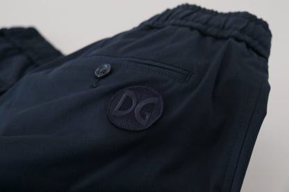 Dolce & Gabbana Blaue Bermudas mit mittlerer Taille Freizeitshorts