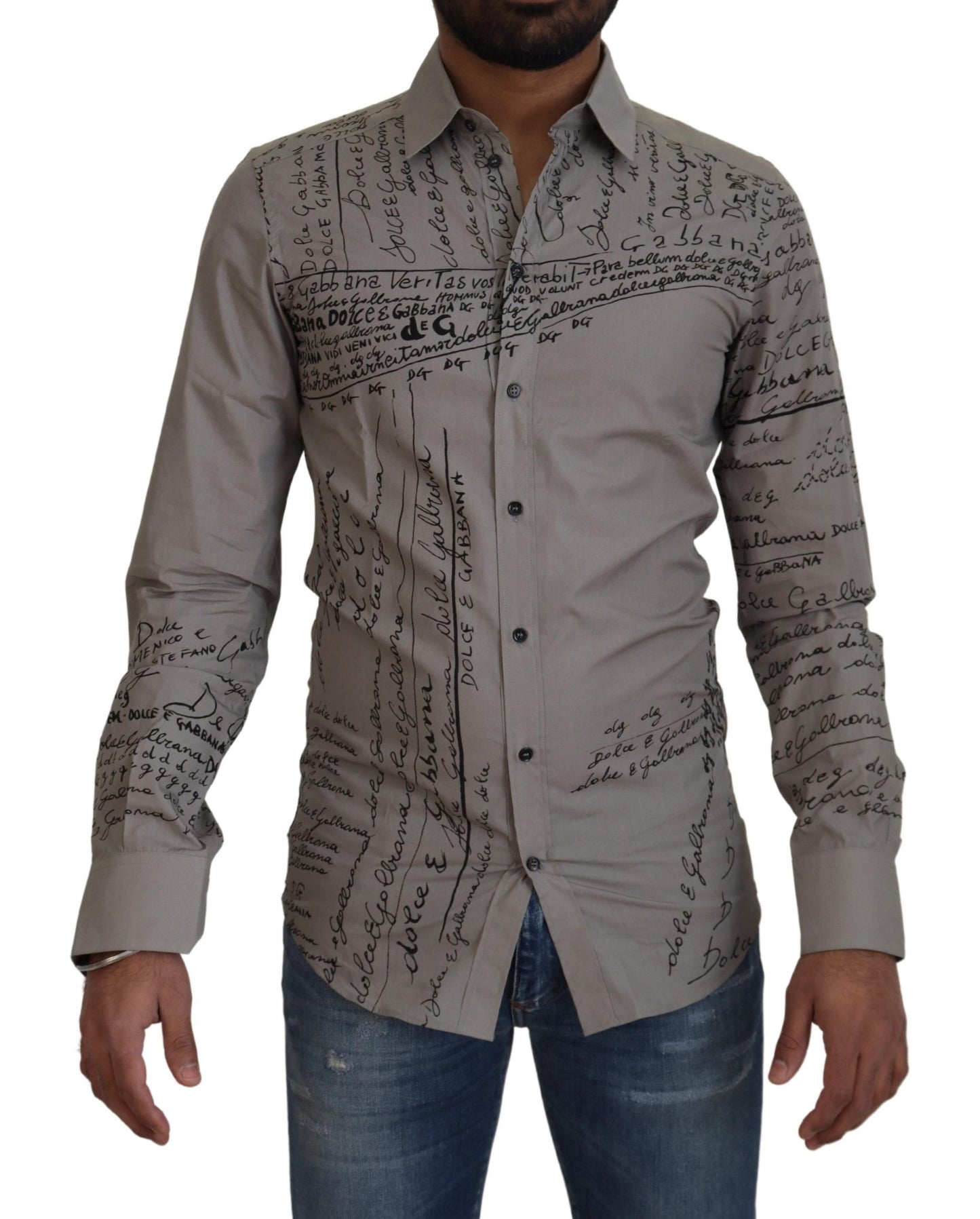 Dolce &amp; Gabbana Elegant Slim Fit Cotton Shirt