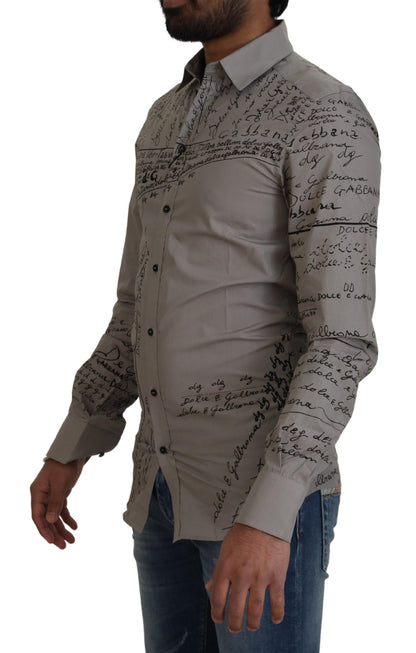 Dolce &amp; Gabbana Elegant Slim Fit Cotton Shirt