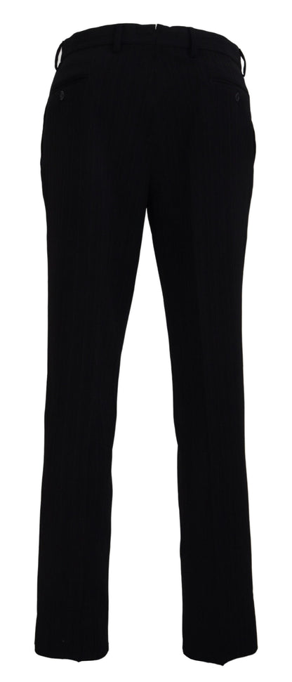 BENCIVENGA Schwarz Baumwolle Straight Fit Herren Formal Hosen