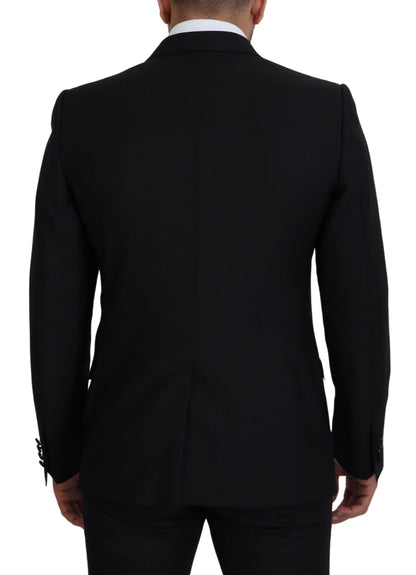 Dolce & Gabbana Schwarzer schmal geschnittener Martini-Blazer