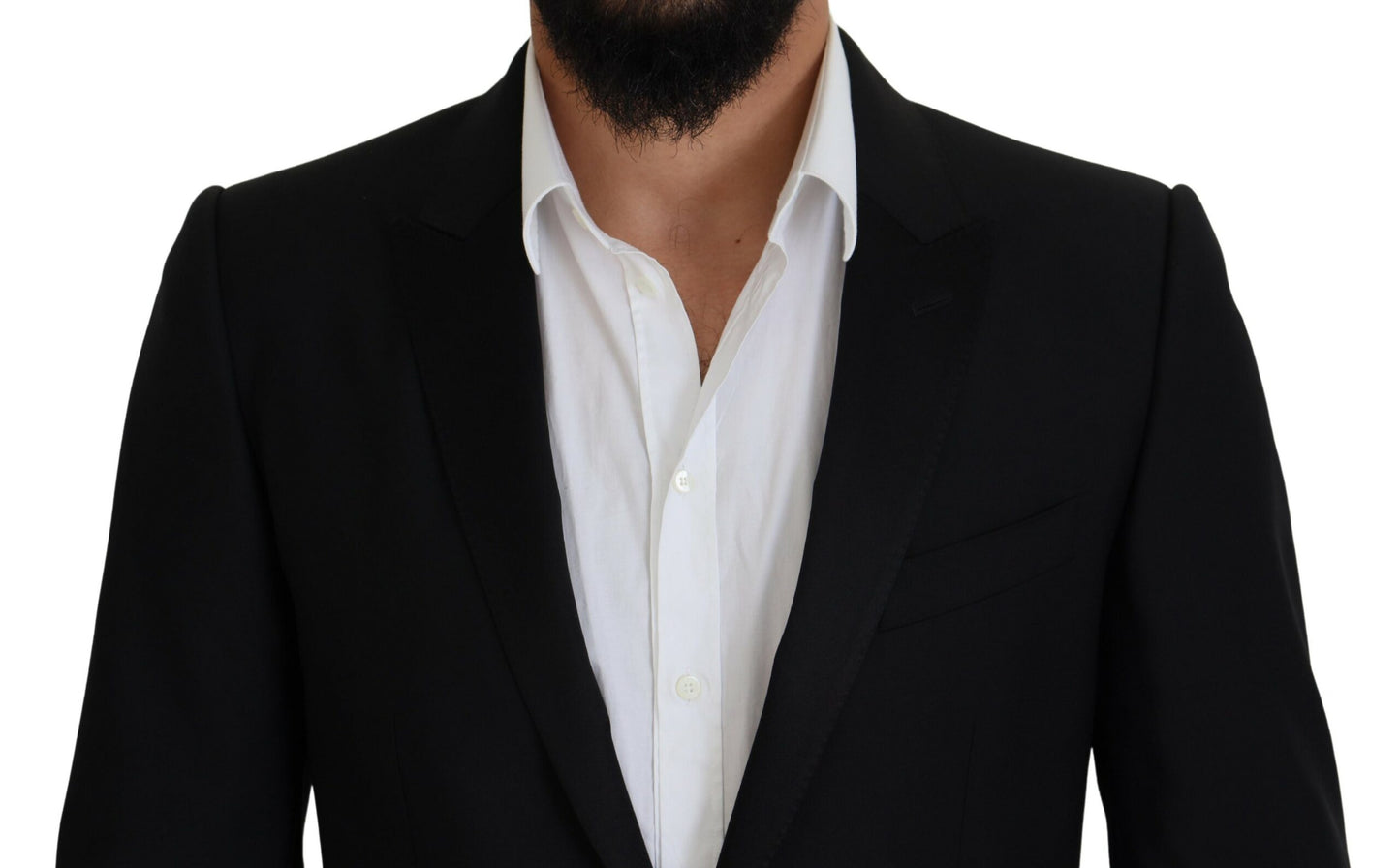 Dolce & Gabbana Schwarzer schmal geschnittener Martini-Blazer