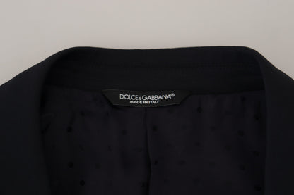 Dolce & Gabbana Dunkelblauer formeller Sicilia Blazer aus Wolle
